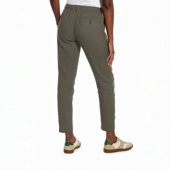 James Perse Linen Utility Pant Olive Size James Perse 2 US Medium NEW NWT - Picture 2 of 8